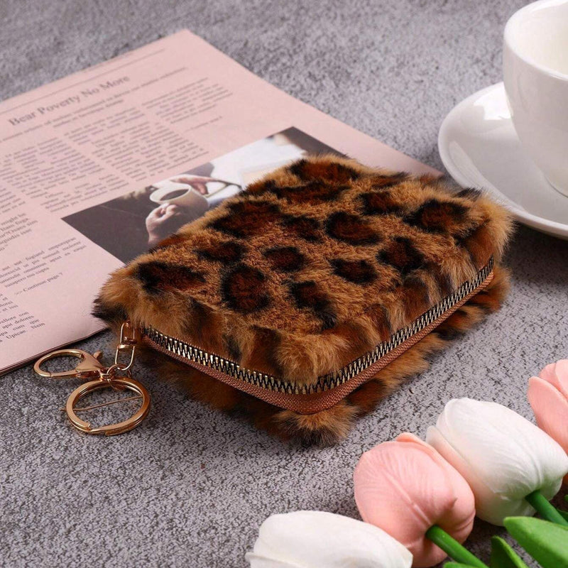 Chic Vintage Leopard Print Coin Purse