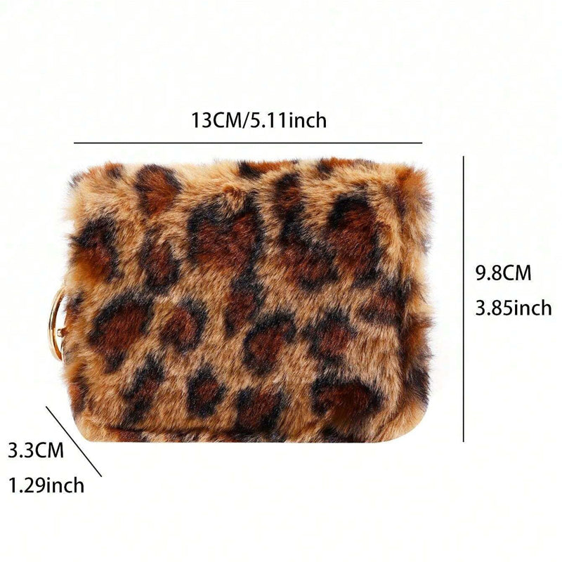 Chic Vintage Leopard Print Coin Purse