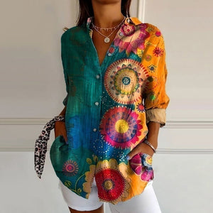 Chic Vintage Loose Blouse