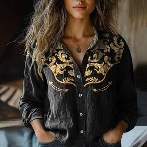 Chic Vintage Relaxed Blouse