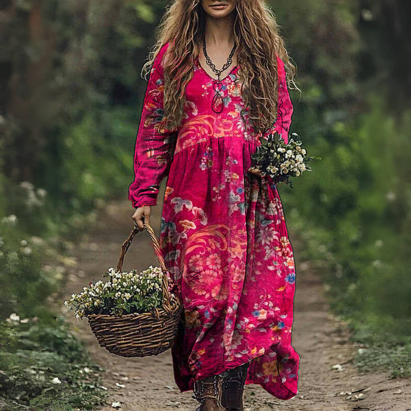 Floral Vintage Dress - A Timeless Treasure