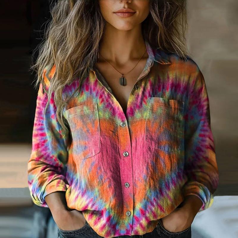 Charming Colorful Vintage Blouse