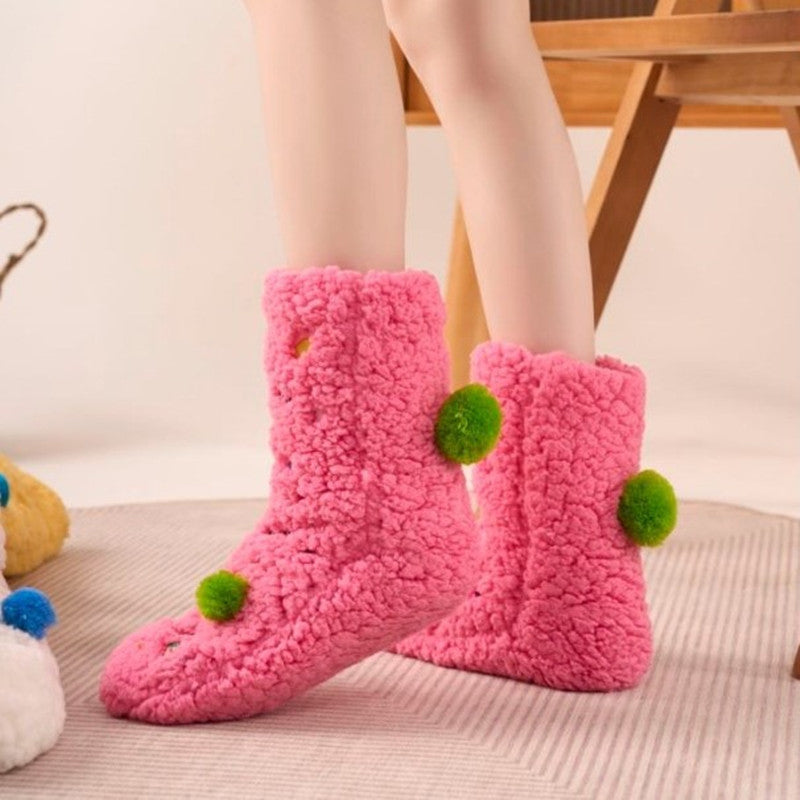 Colorful and Soft Knitted Cozy Socks