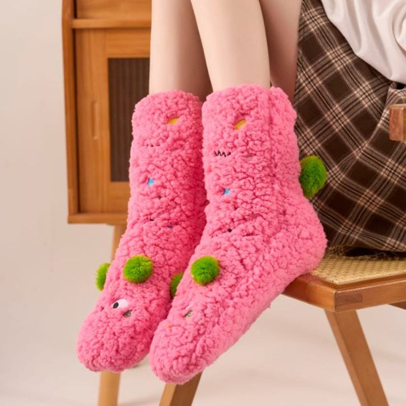Colorful and Soft Knitted Cozy Socks