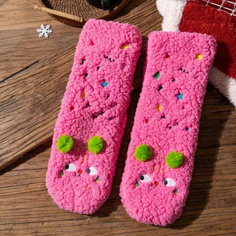 Colorful and Soft Knitted Cozy Socks