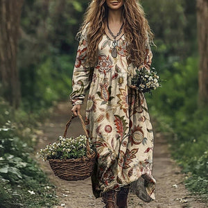 Classic Floral Vintage Dress