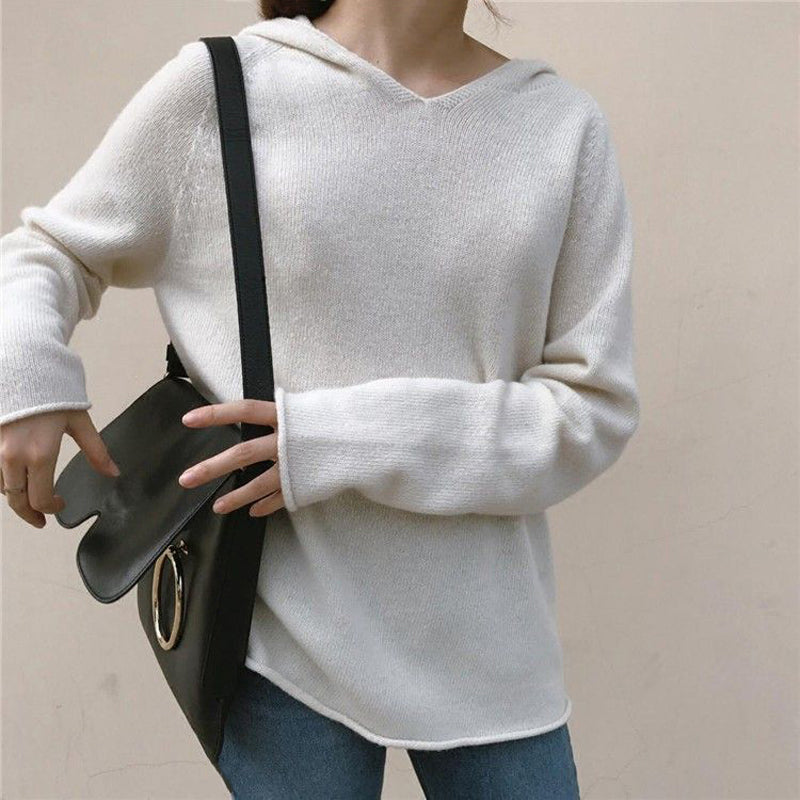 Sleek Solid Color Hoodie for Comfort and Style