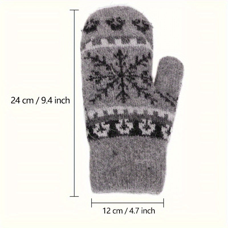 Frosty Winter Gloves with Warmth and Style