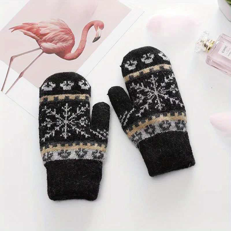 Frosty Winter Gloves with Warmth and Style