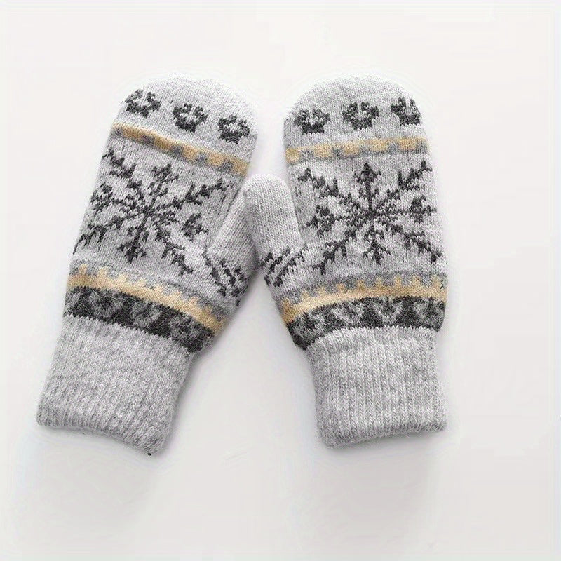 Frosty Winter Gloves with Warmth and Style