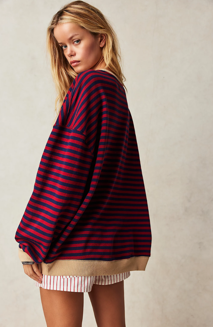 Gabe™ Striped oversized sweater
