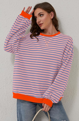 Gabe™ Striped oversized sweater