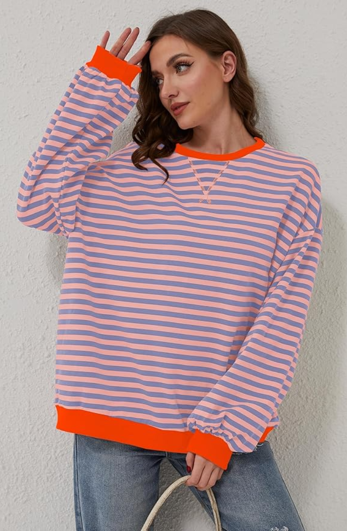 Gabe™ Striped oversized sweater