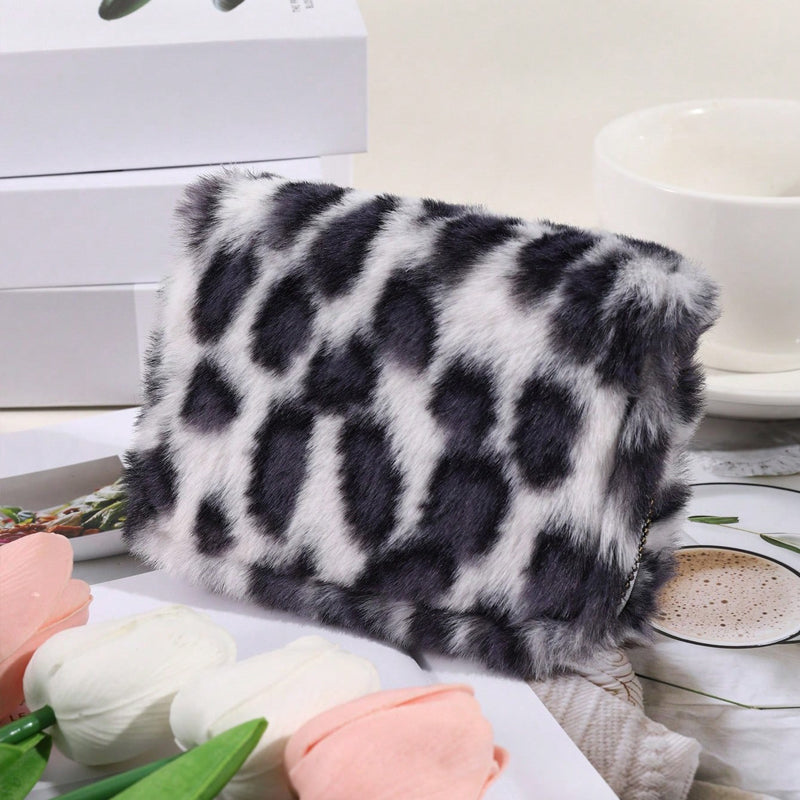 Chic Vintage Leopard Print Coin Purse