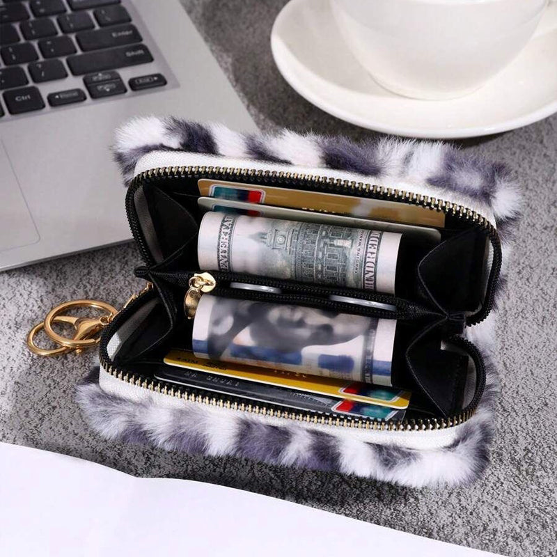 Chic Vintage Leopard Print Coin Purse
