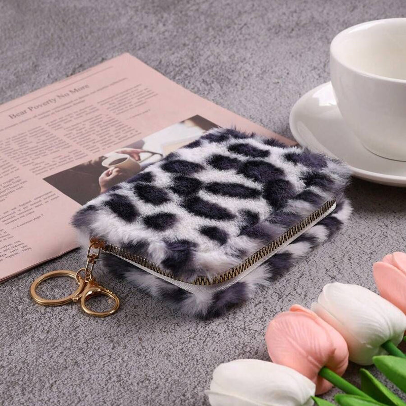 Chic Vintage Leopard Print Coin Purse