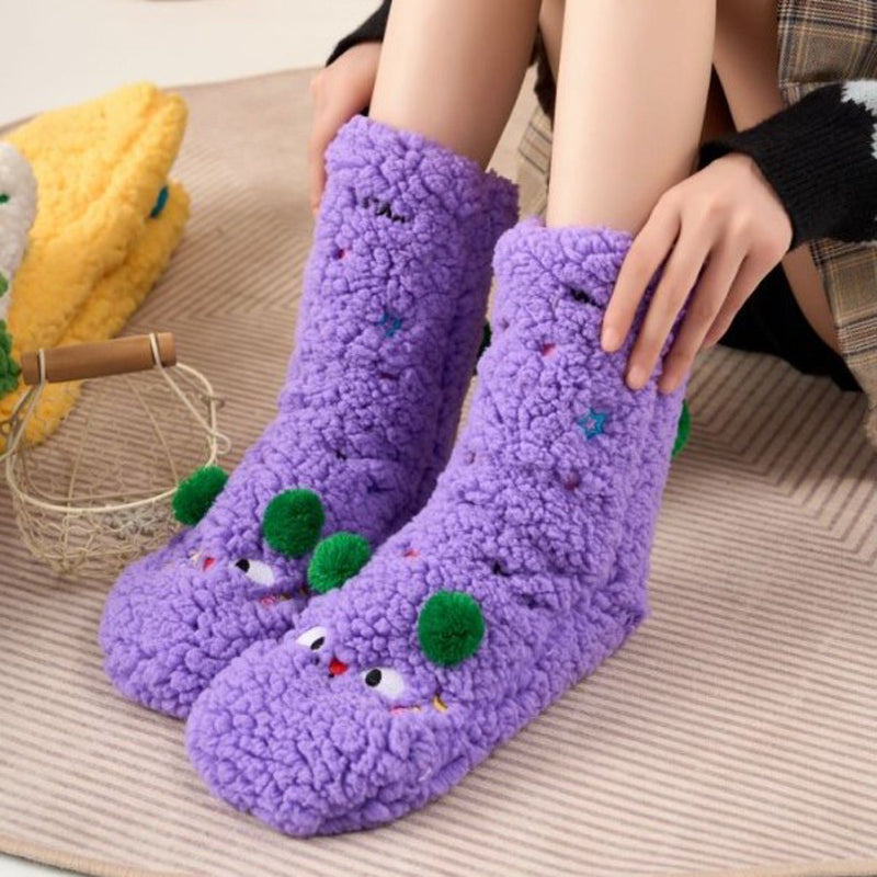 Colorful and Soft Knitted Cozy Socks