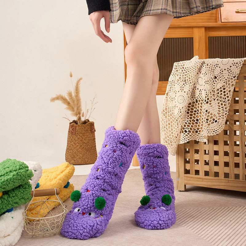 Colorful and Soft Knitted Cozy Socks