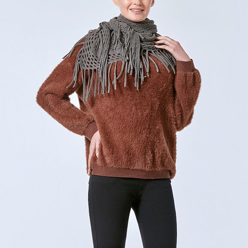 Sophisticated Hollow Scarf