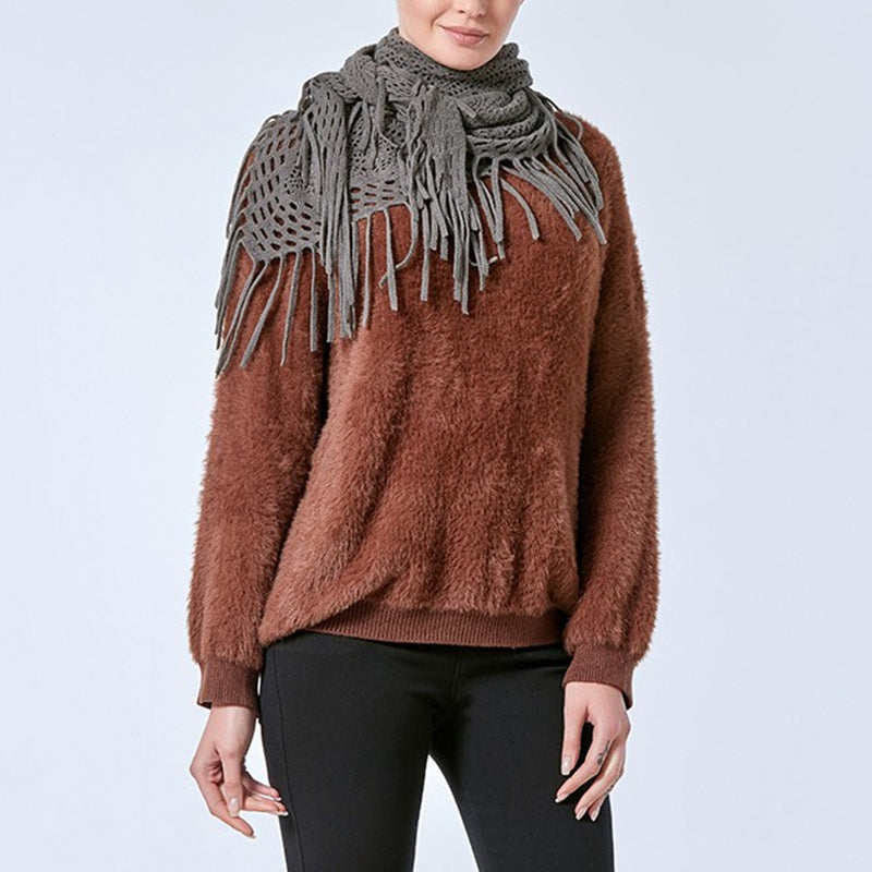 Sophisticated Hollow Scarf