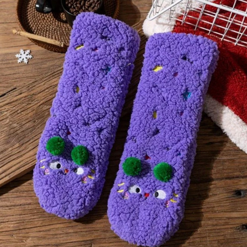 Colorful and Soft Knitted Cozy Socks