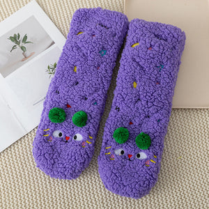 Colorful and Soft Knitted Cozy Socks