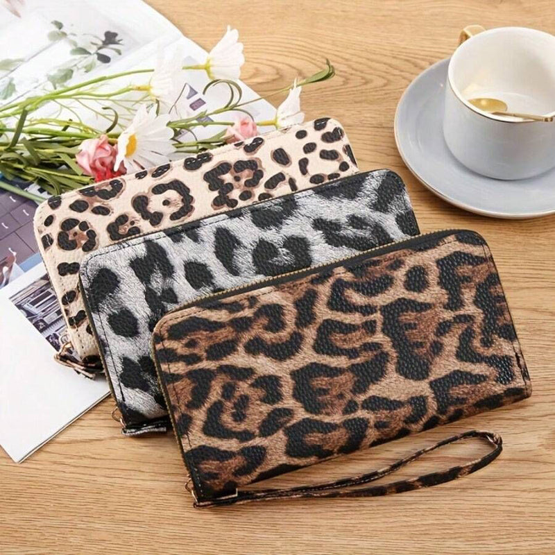 Chic Vintage Leopard Print Coin Purse