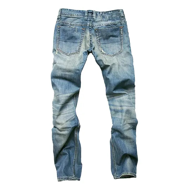 James Men Jeans Straight Cotton High Quality Denim Pants