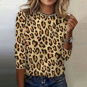 Retro Leopard Print T-Shirt