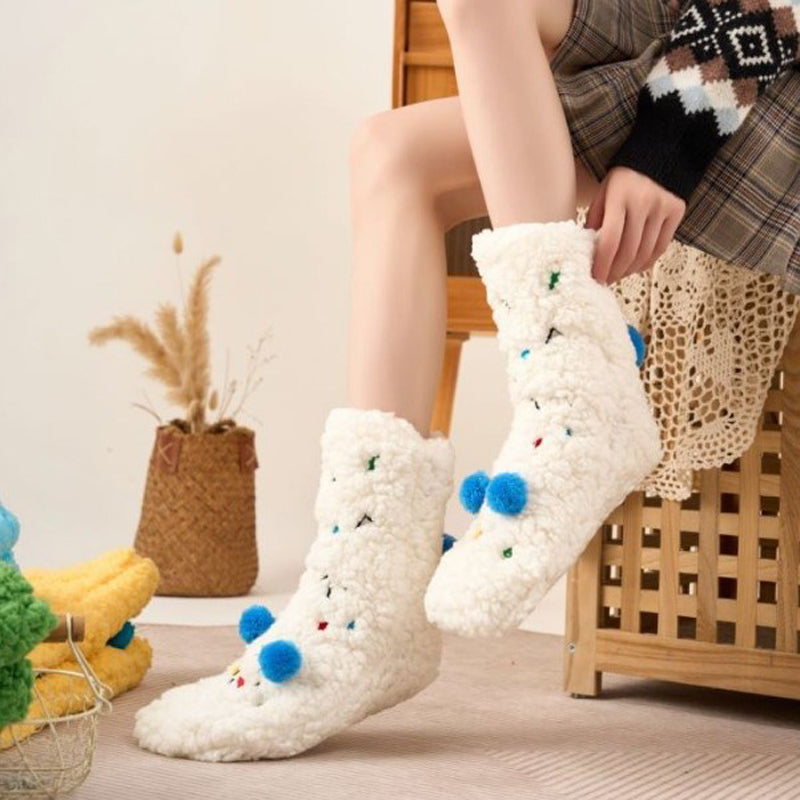 Colorful and Soft Knitted Cozy Socks