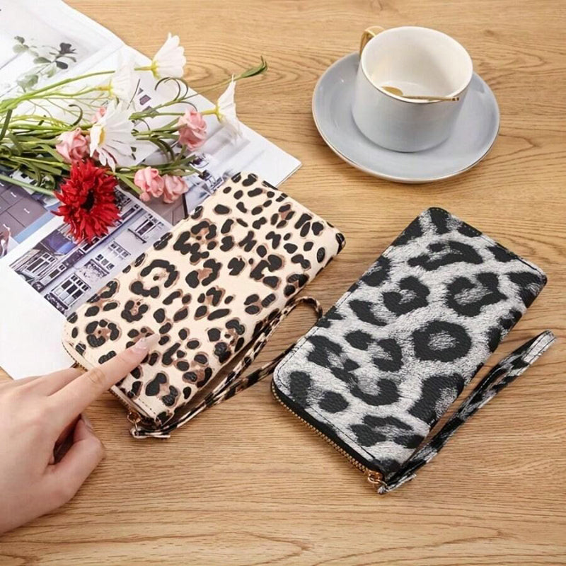 Chic Vintage Leopard Print Coin Purse