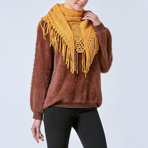 Sophisticated Hollow Scarf