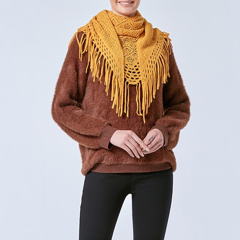 Sophisticated Hollow Scarf
