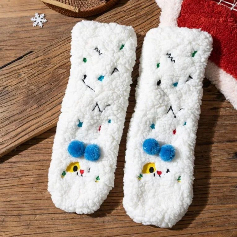 Colorful and Soft Knitted Cozy Socks