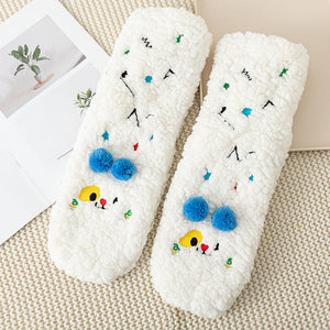 Colorful and Soft Knitted Cozy Socks