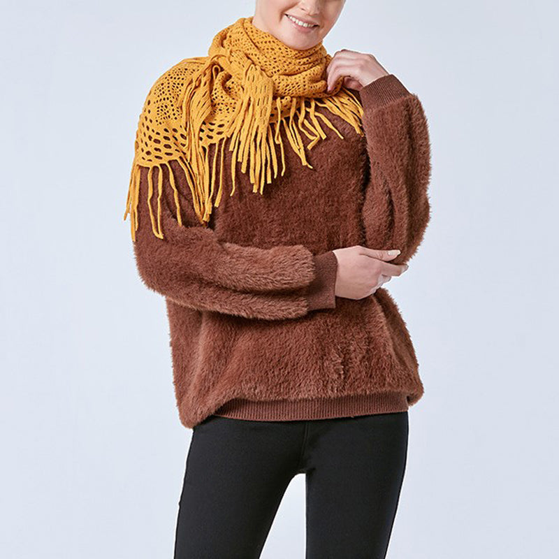 Sophisticated Hollow Scarf