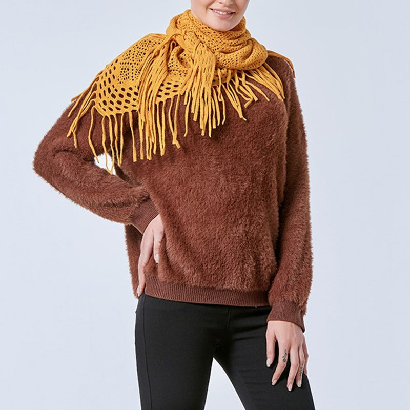 Sophisticated Hollow Scarf