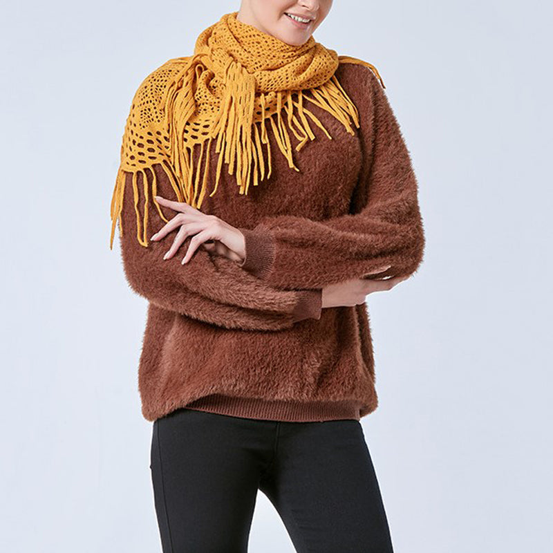 Sophisticated Hollow Scarf