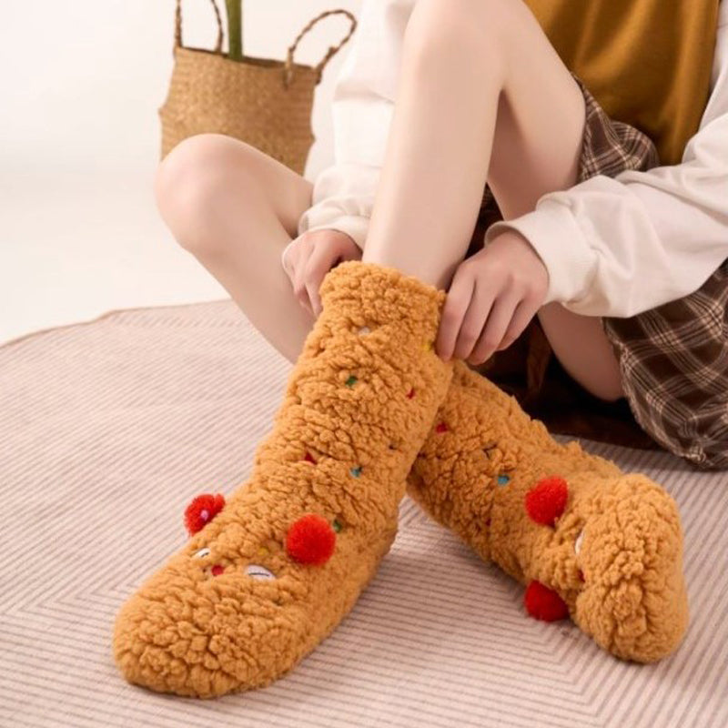 Colorful and Soft Knitted Cozy Socks
