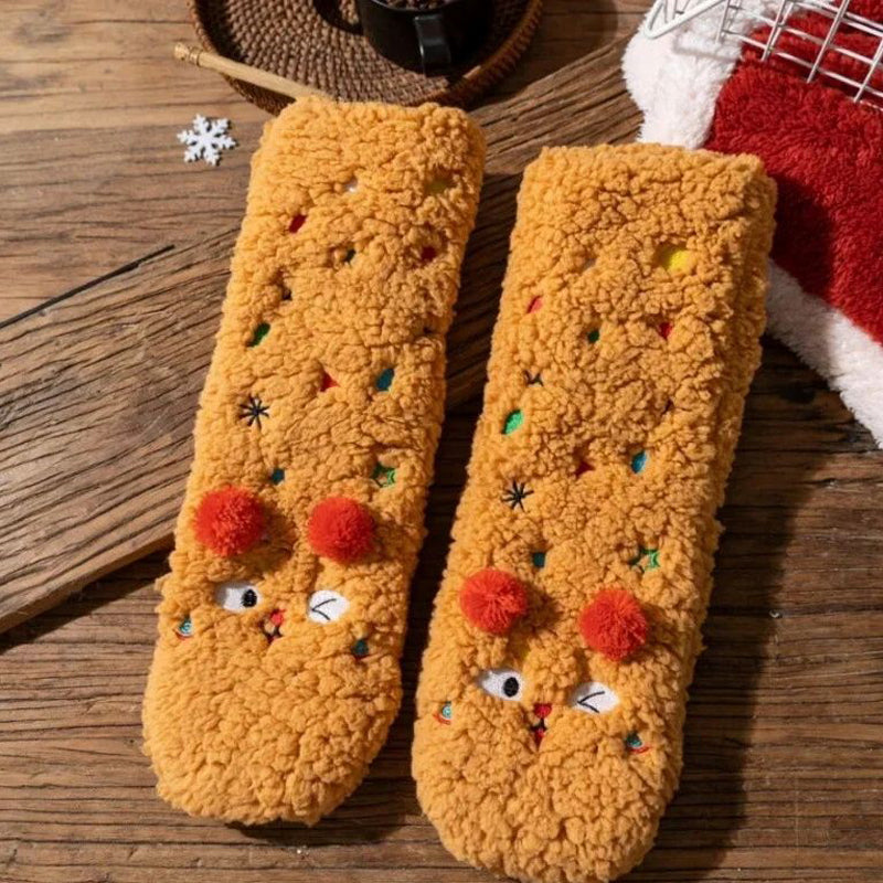 Colorful and Soft Knitted Cozy Socks