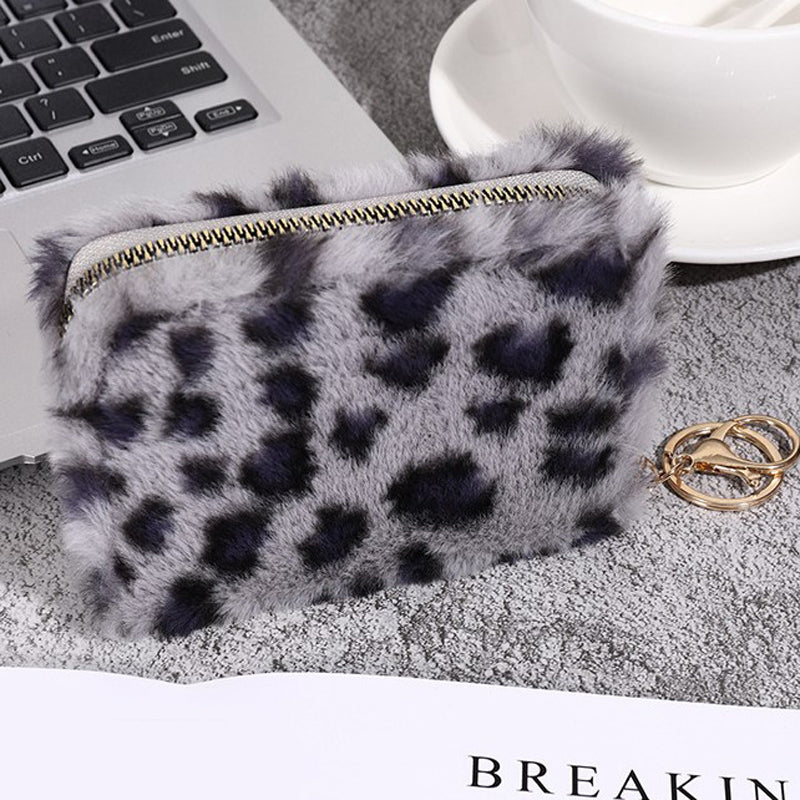 Chic Vintage Leopard Print Coin Purse