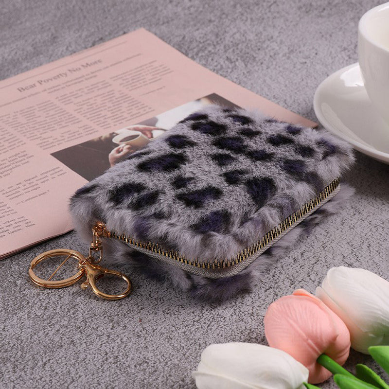 Chic Vintage Leopard Print Coin Purse