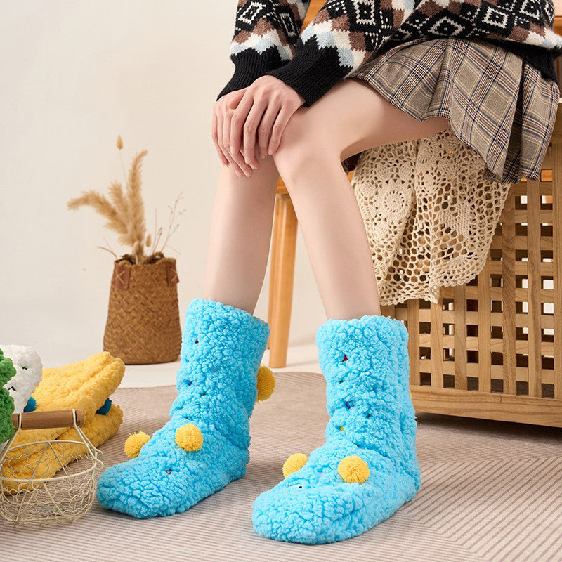Colorful and Soft Knitted Cozy Socks