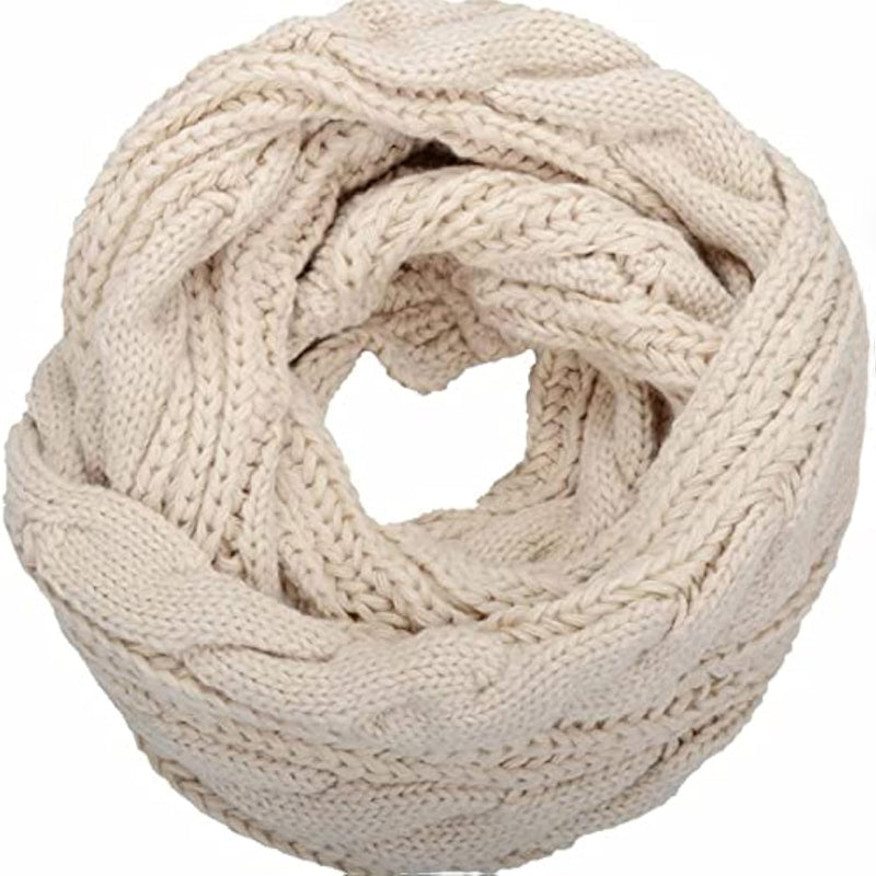 Luxurious Knitted Scarf in Solid Color Design