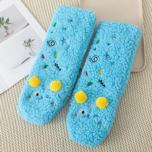 Colorful and Soft Knitted Cozy Socks