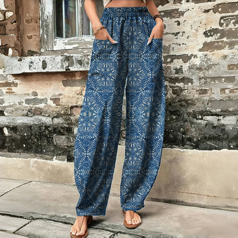 Timeless Ethnic Patterned Vintage Pants