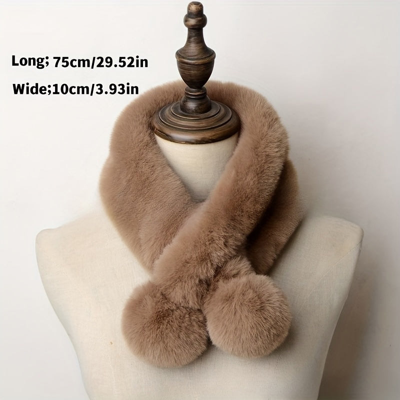 Luxurious Solid Color Warm Scarf for Chilly Days