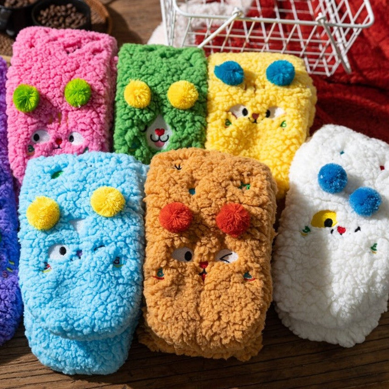 Colorful and Soft Knitted Cozy Socks