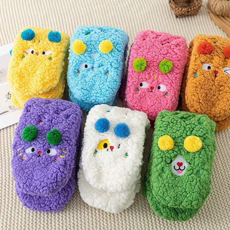 Colorful and Soft Knitted Cozy Socks