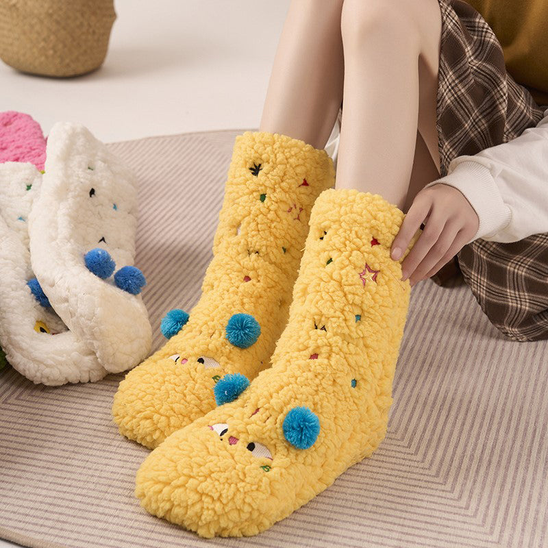 Colorful and Soft Knitted Cozy Socks